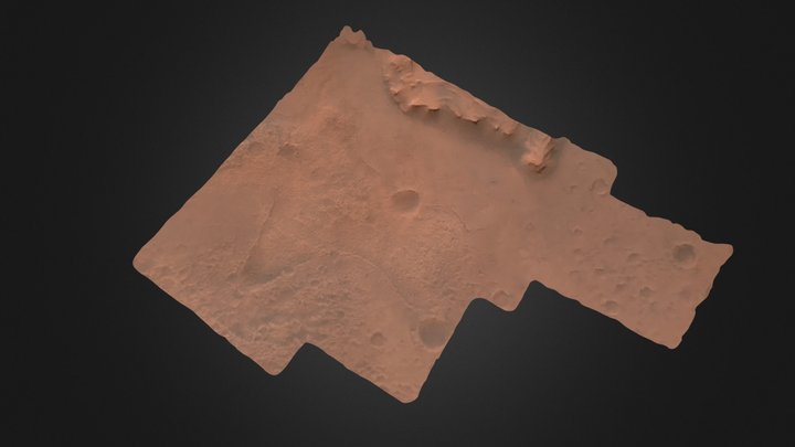 Jezero Crater - Perseverance's landing site 3D Model