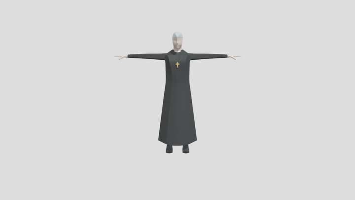 Priest - Dying 3D Model