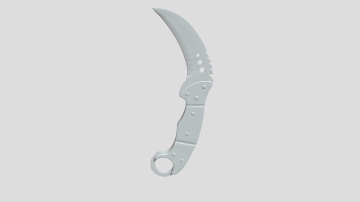 Counter strike talon knife 3D Model