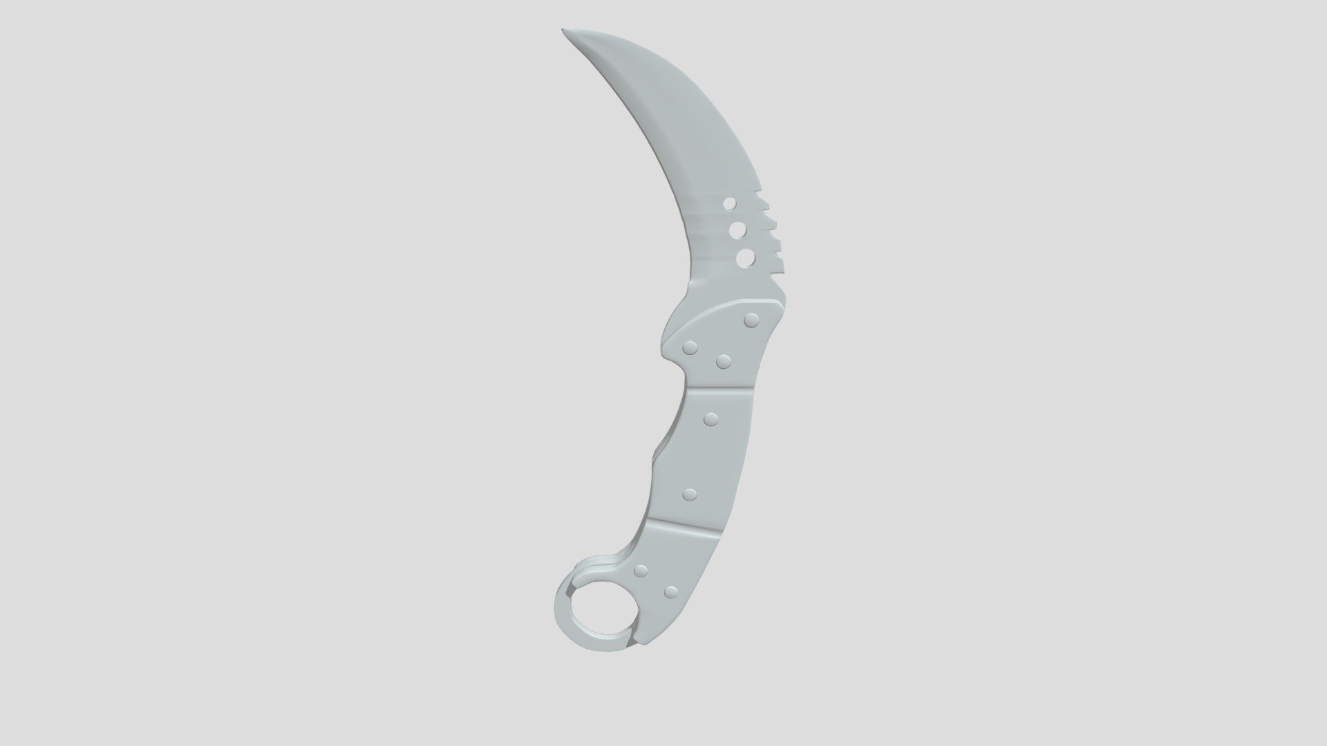 Counter strike talon knife - Download Free 3D model by Mat_Dhyne  (@Mat_Dhyne) [870de99]