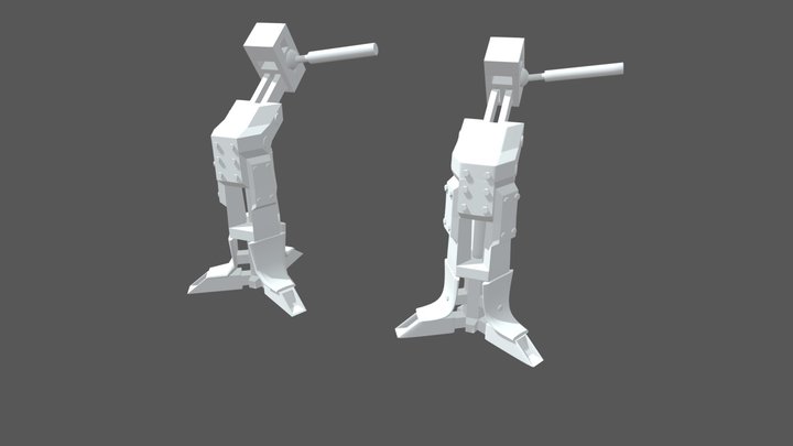 Connor Mc Lauchlan Mech Leg Left 3D Model