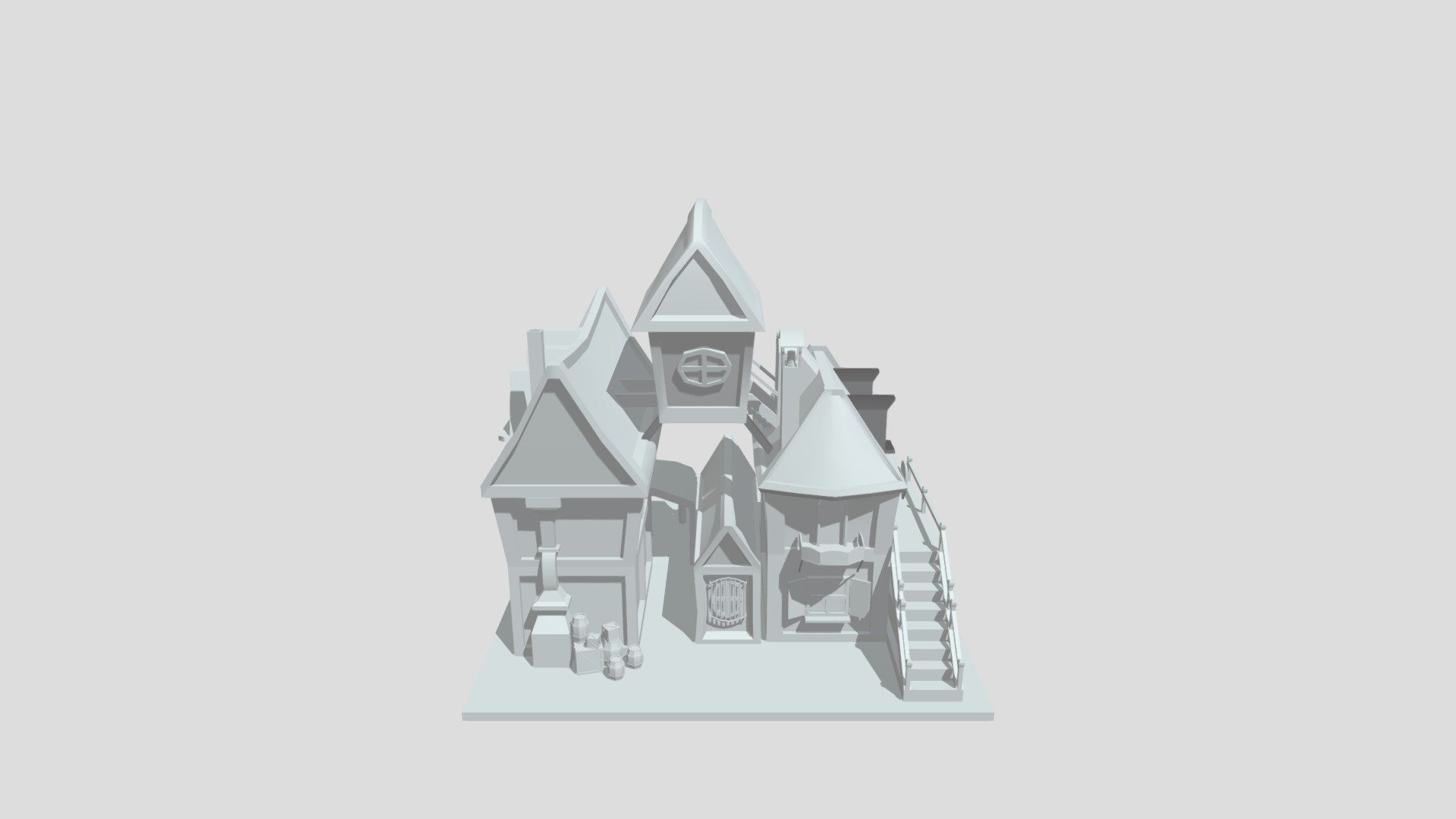 Medieval phantasy inn and shops