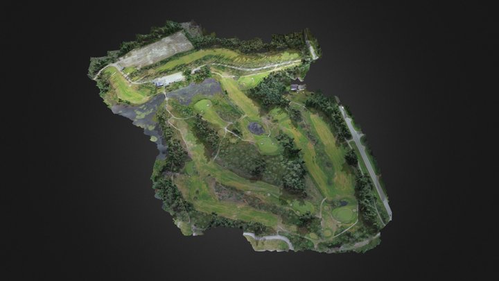 Golf course in Lycksele(Sweden) 3D Model
