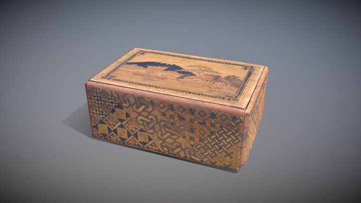 Japanese Puzzle Box 3D Model