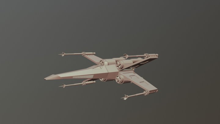 X-wing 3D Model