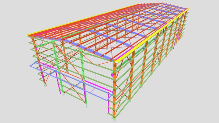 Industrial Storage (crane beam) 1000 m2 / Turkey 3D Model