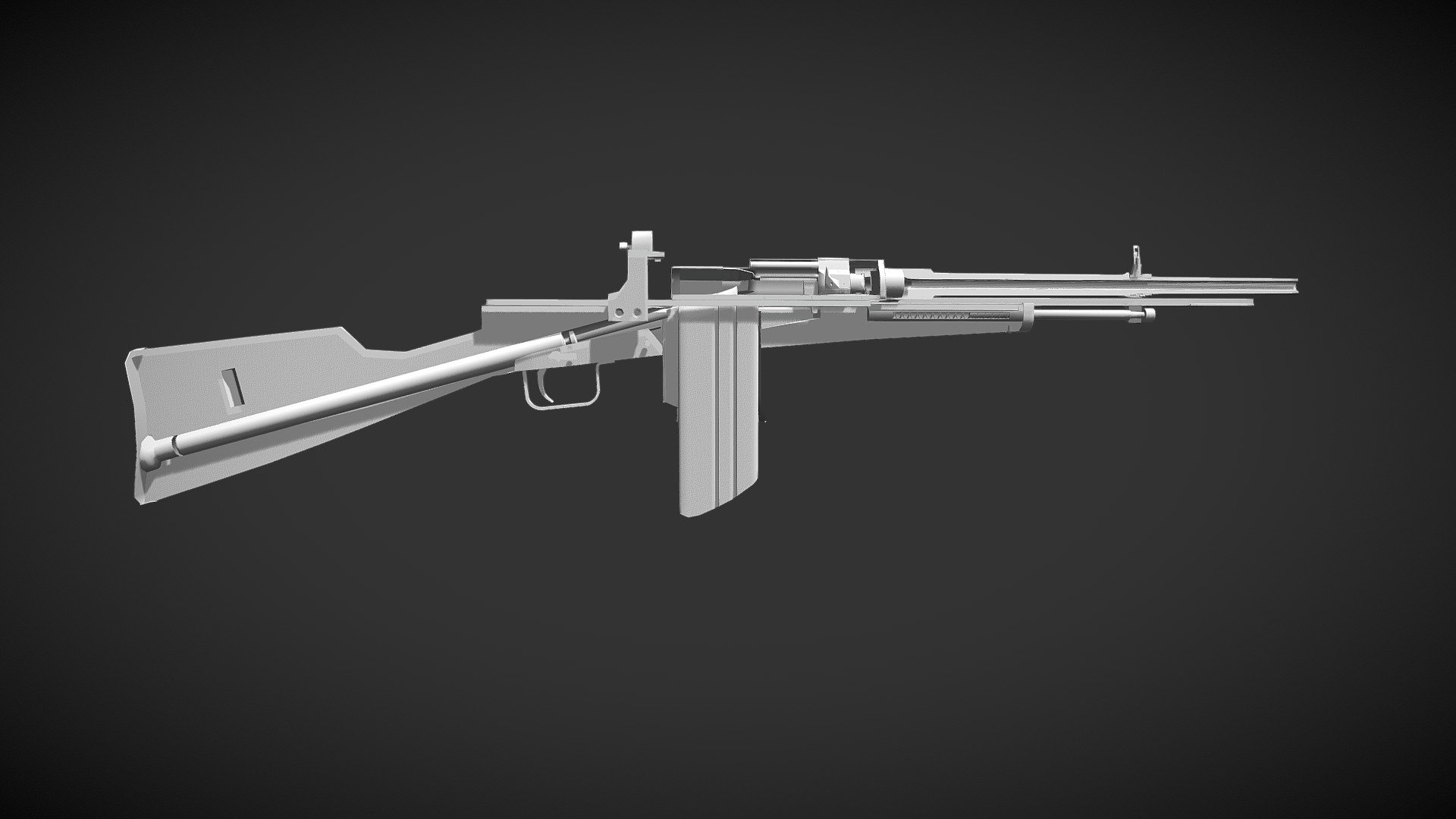 Dieselpunk main infantry rifle WIP - 3D model by Yudin Vadim (@Vadim ...