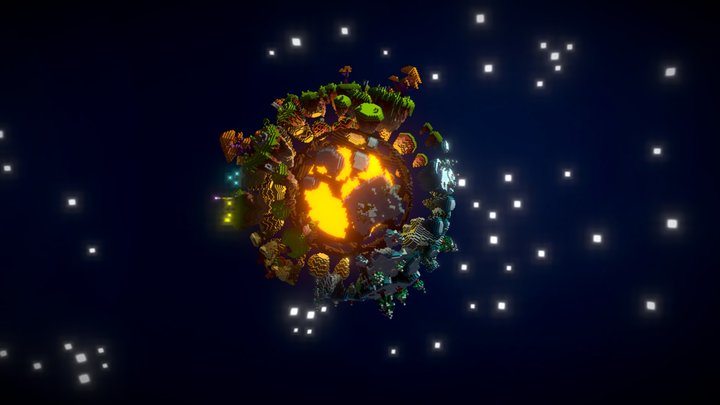 Planet of Shards 3D Model