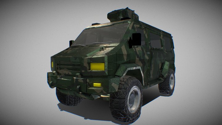Low-poly Military Truck 2k by Jungle Jim – Modèle 3D gratuit STL