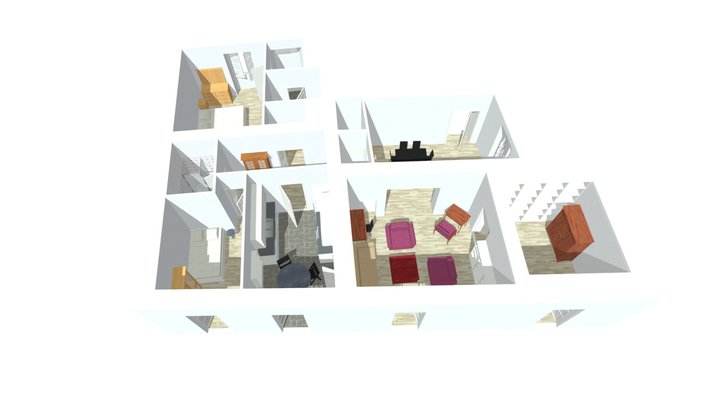 Campo De Fiori Cozy Apartment - ID 17492 3D Model