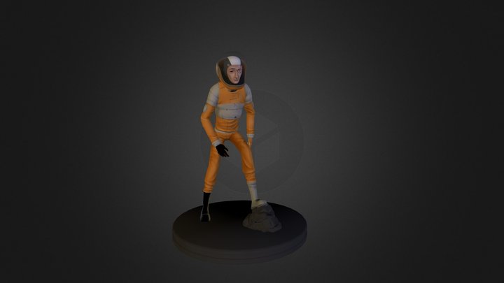 Spaceguy Posed 3D Model