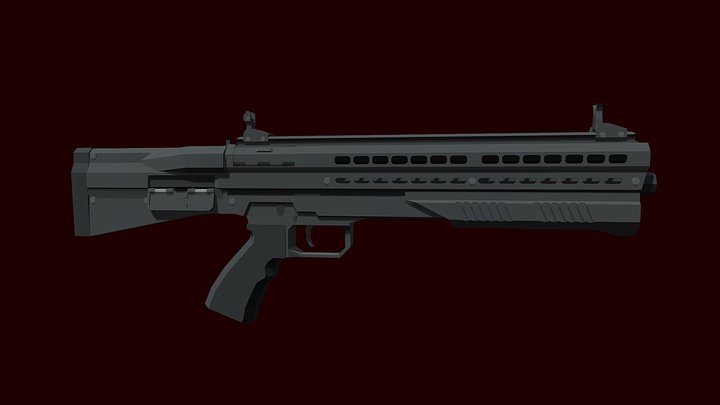 Low Poly UTS-15 3D Model