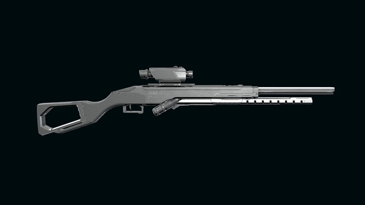 Sci-fi Rifle, Dimension Alpha 3D Model
