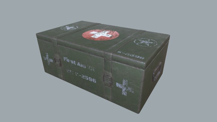 First Aid Kit - Military - Low-poly 3D Model
