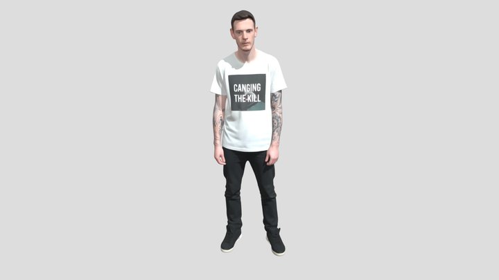 Urban Portrait in a Graphic Tee – Modello 3D gratuito STL