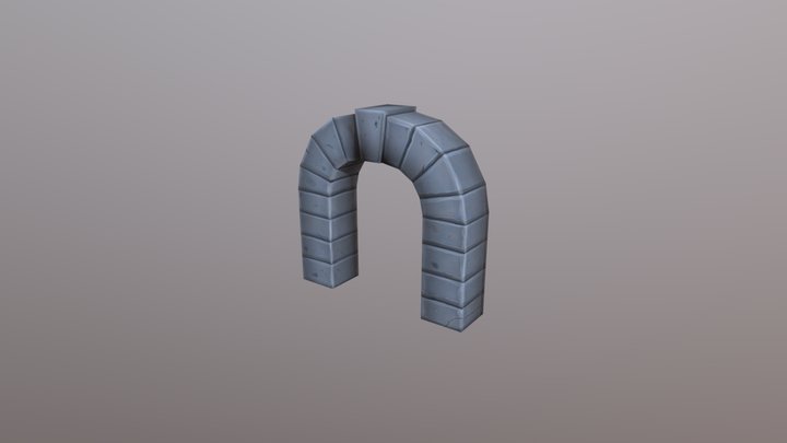 Stone Arch Hand Painted 3D Model