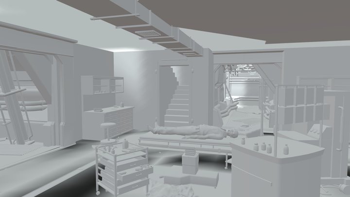 Poppy playtime doctor area (No textures) 3D Model