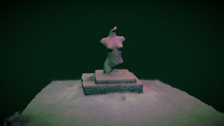 Underwater Statue - Put van Ekeren 3D Model