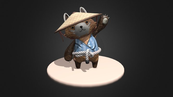 Panda Farmer 3D Model