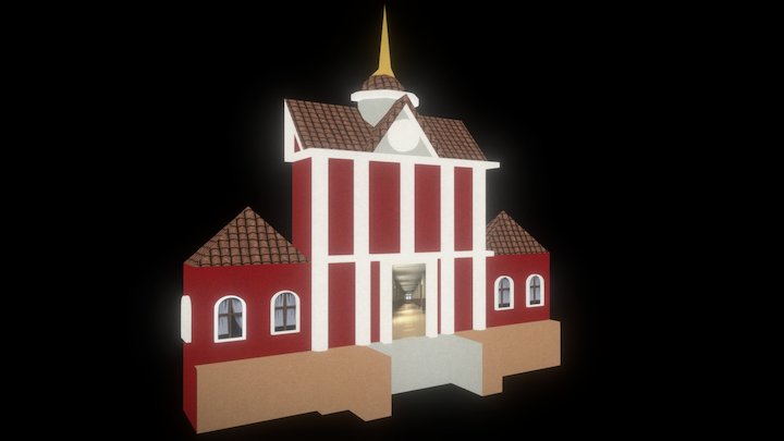 Schoolhouse of Olden 3D Model