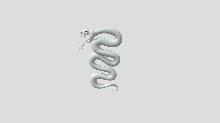 Monster King Cobra Snake 3D Model