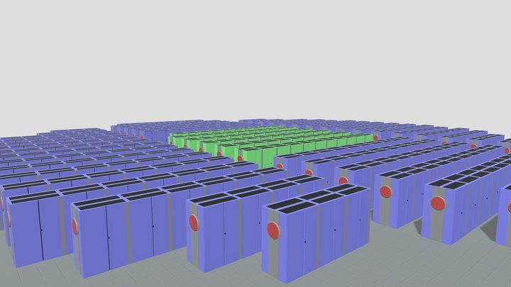 Earth Simulator (ES1) 3D Model