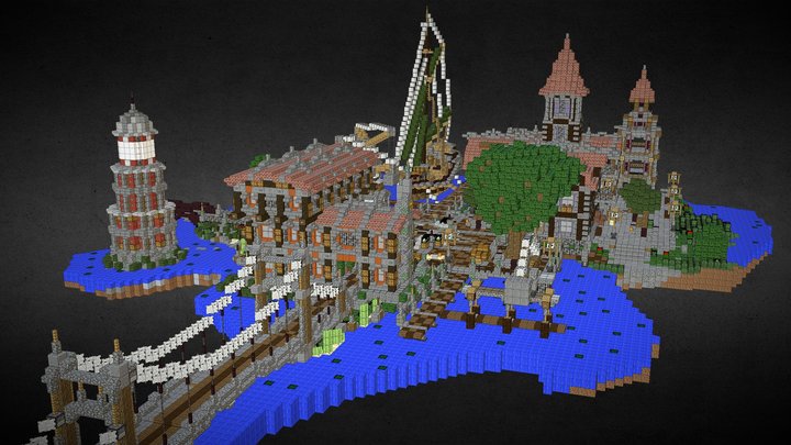 Südspawn - Minecraft 3D Model