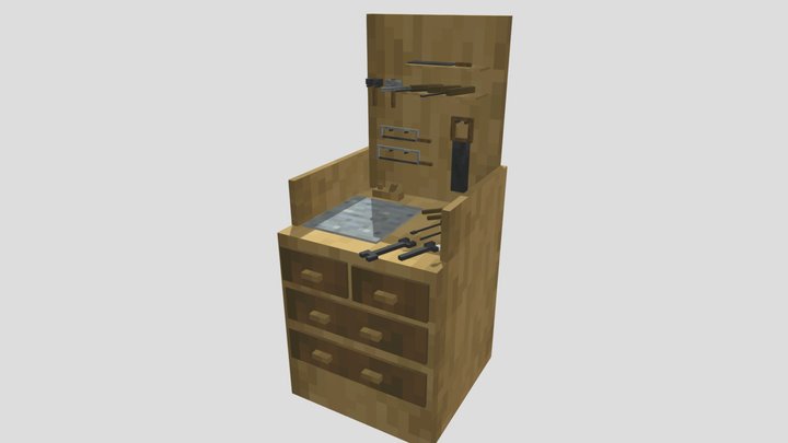 Minecraft better crafting table 3D Model