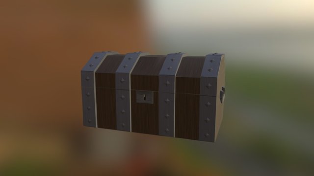 Medieval Treasure Chest 3D Model
