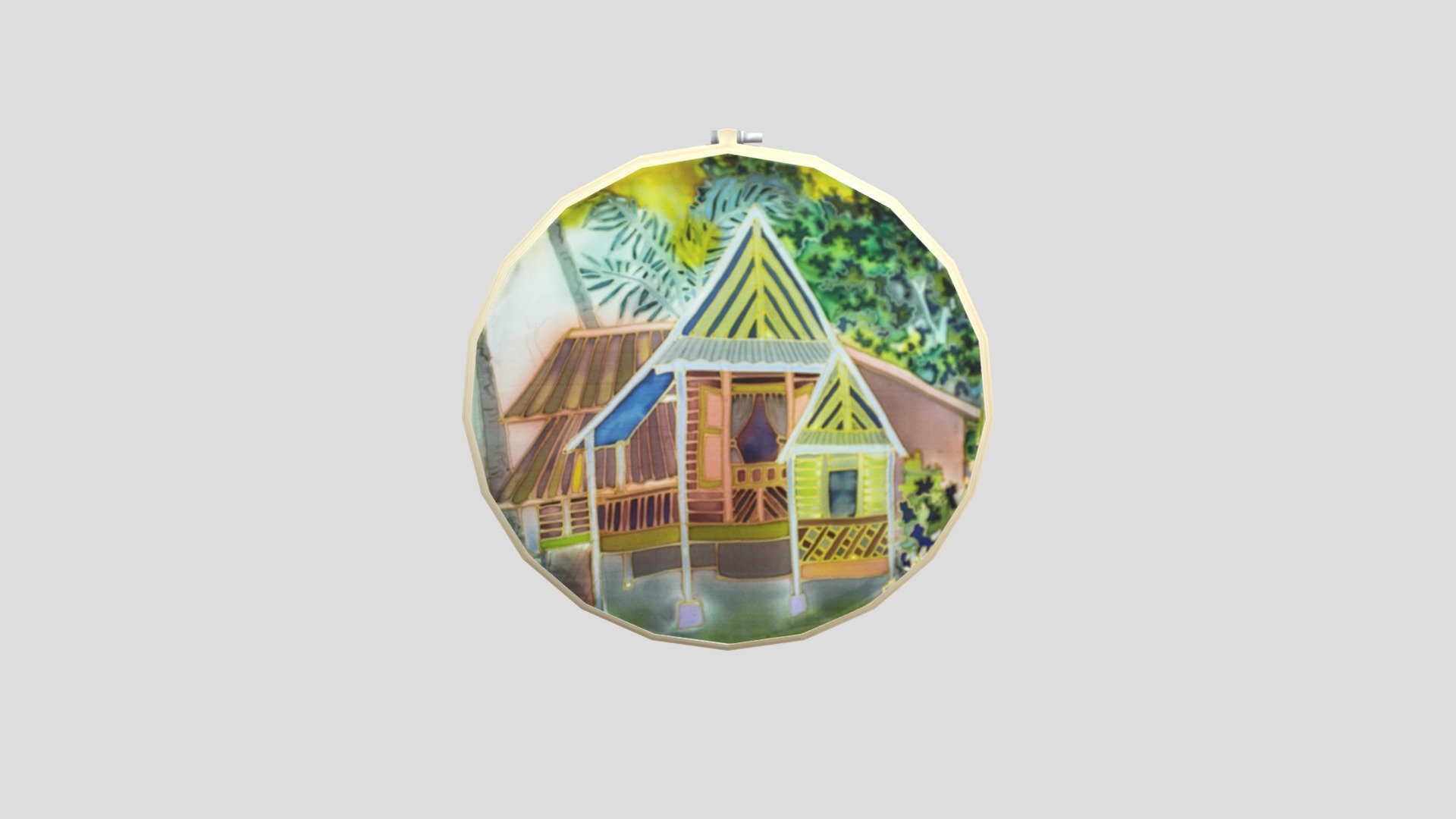 CATAN BATIK RUMAH KAMPUNG