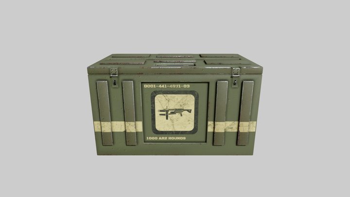 Half Life 2 Ammocrate 3D Model