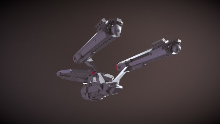 Federation Heavy Cruiser 3D Model