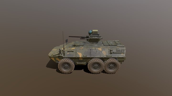 Nato Scout Vehicle HighPoly 3D Model