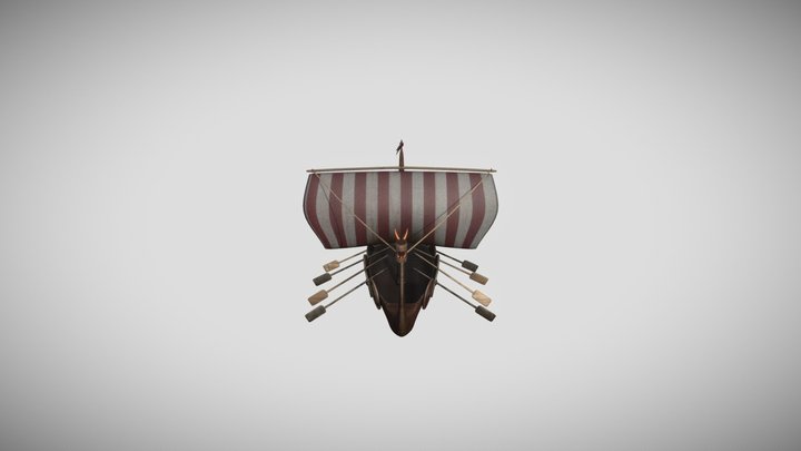 viking boat 3D Model