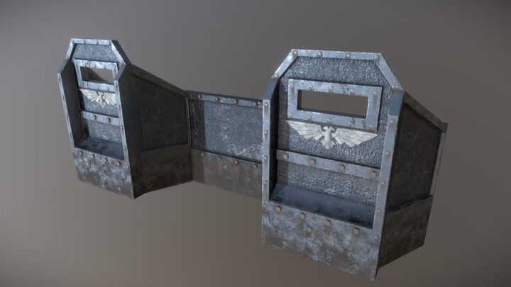 Warhammer40k Aegis Barricade 3D Model