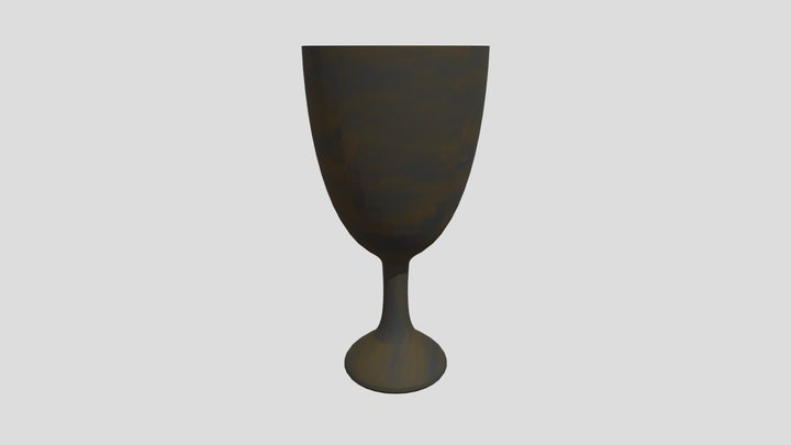 Wooden Goblet 3D Model
