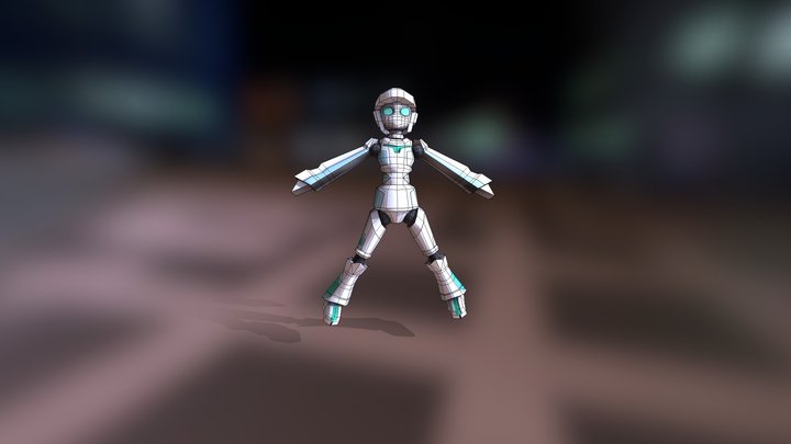 DroidGirlRiggYesup 3D Model
