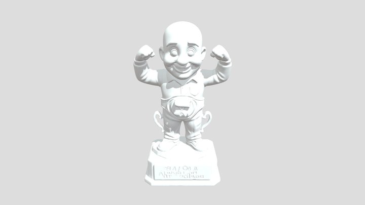 Gold Principal Trophy 3D Model