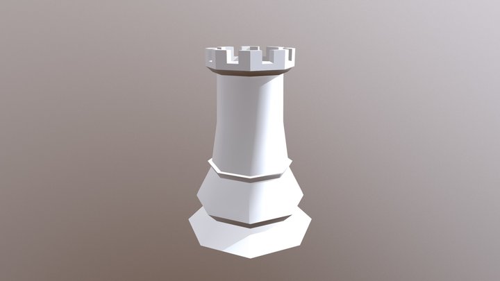 Chess Piece - Rook 3D Model