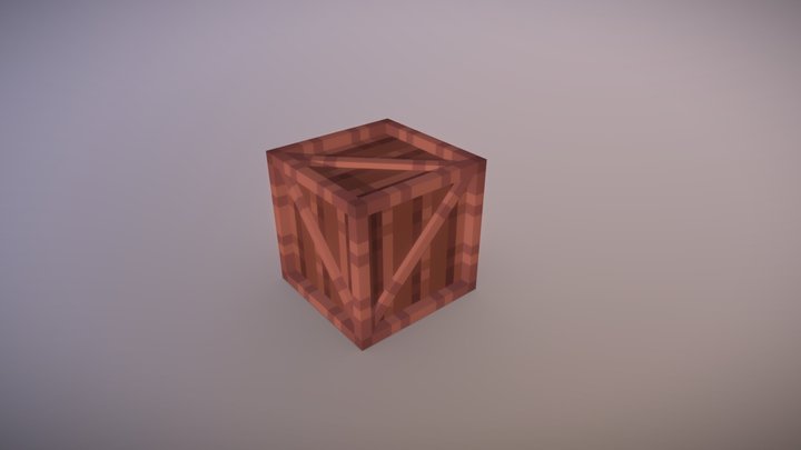 Wooden Crate 3D Model