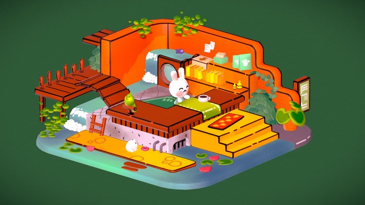 Kawai PetShop 3D Model