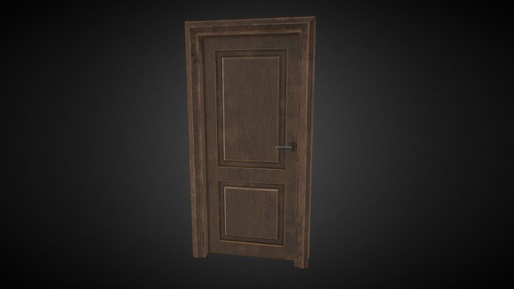 Wooden door 3D Model
