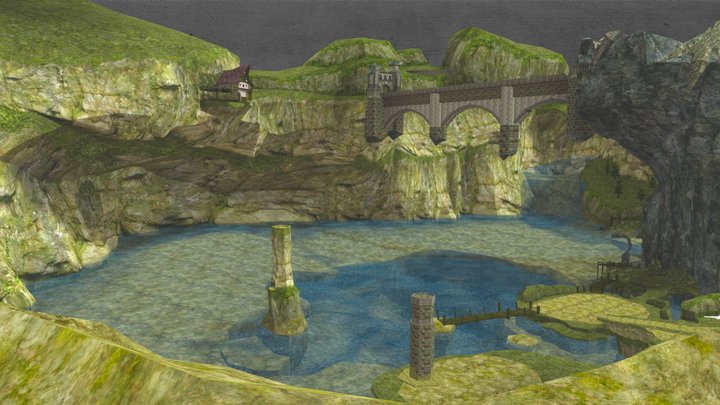 Mountain scene – Modelo 3D gratuito STL