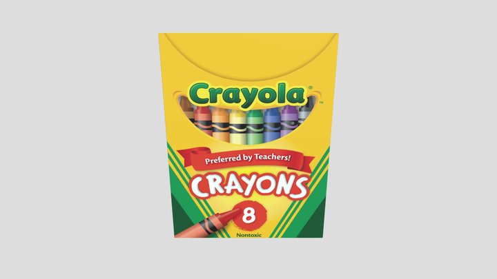 Crayon Box 3D Model