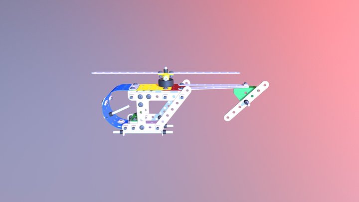 WORK HELICOPTERO 3D Model