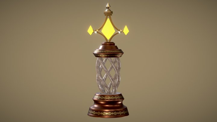 Stand-Crystal 3D Model