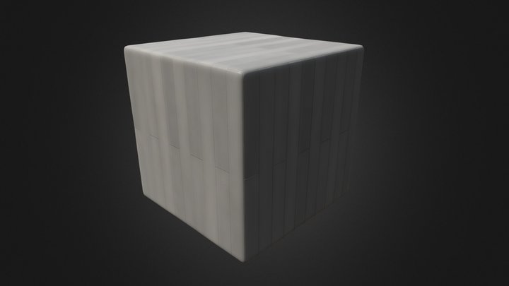 white wood floor 3D Model