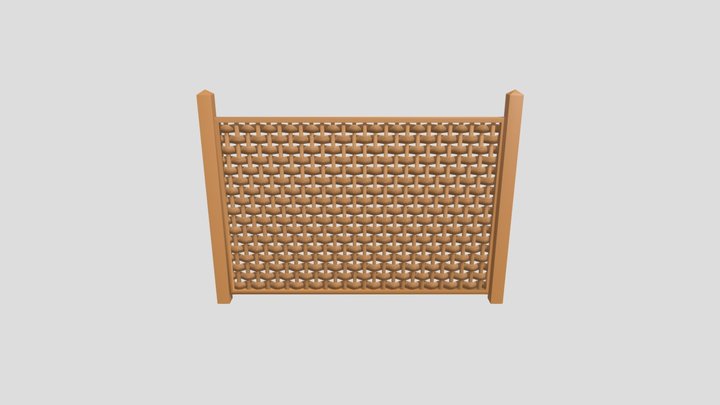 Trellis Fence Panel – Kostenloses 3D-Modell STL