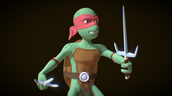 RAPHAEL TMNT 3D PRINT MODEL 3D Model