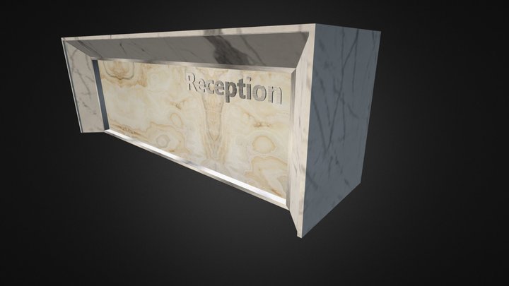 JTInterior- Marble Reception 3D Model